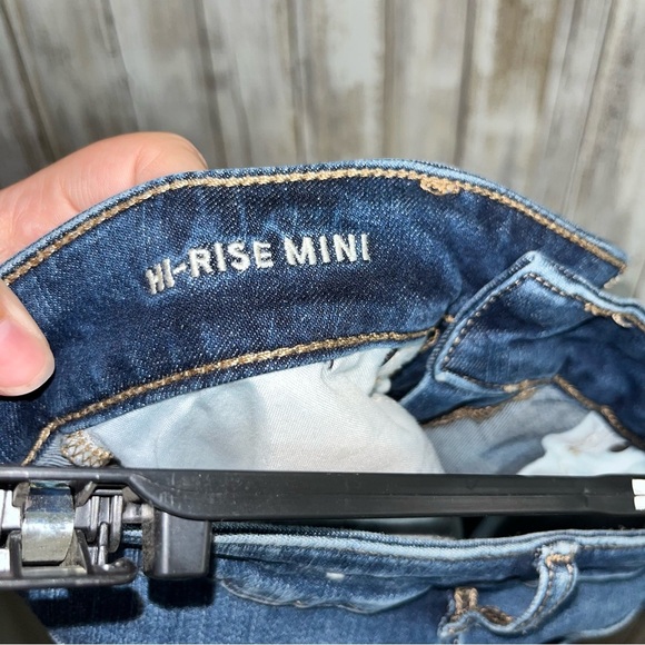 American Eagle Denim High Rise Mini Skirt - Picture 7 of 8